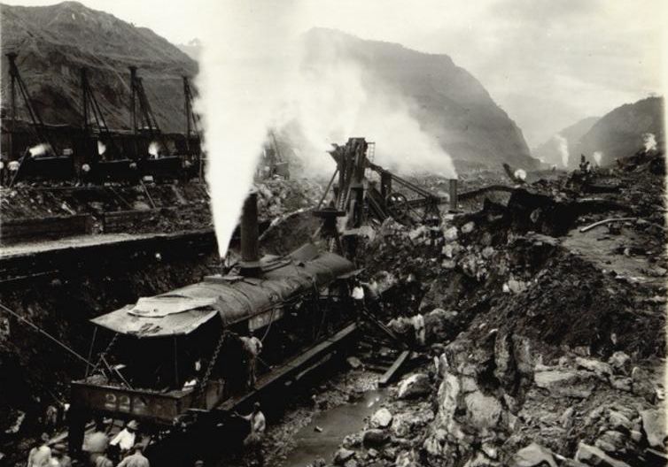Panama Canal under construction, 1913